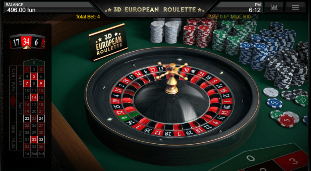 online roulette table gaming