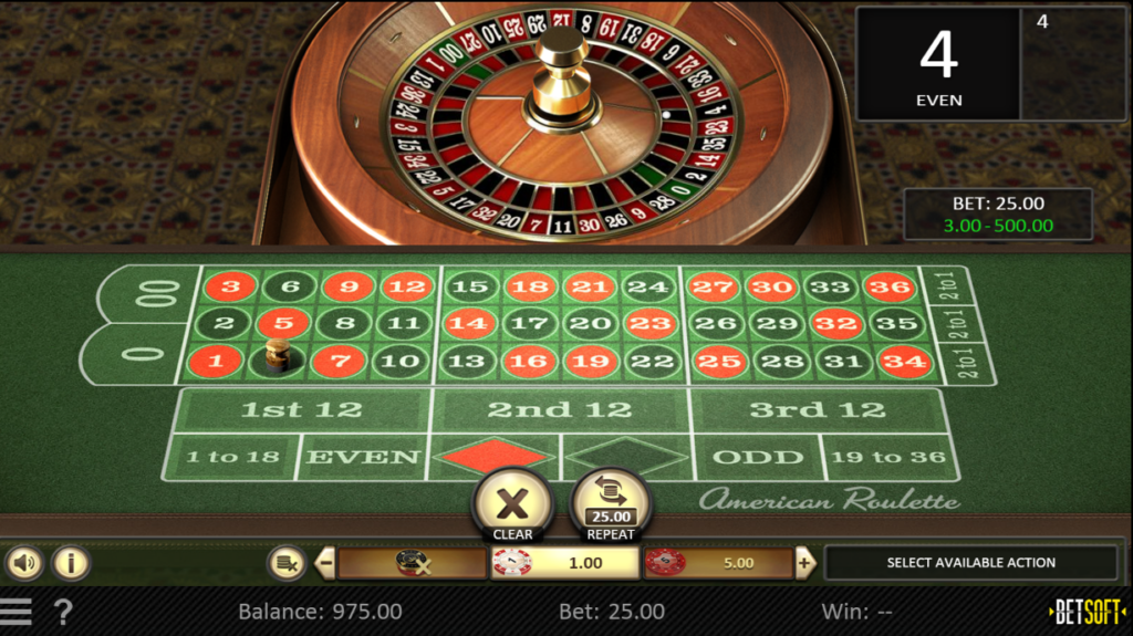 online roulette table