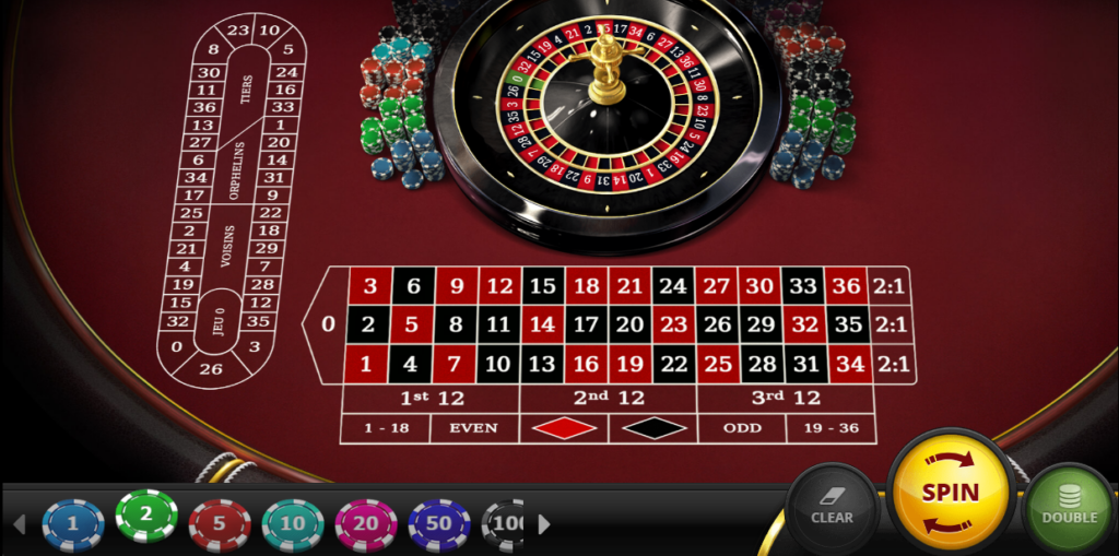 roulette table online