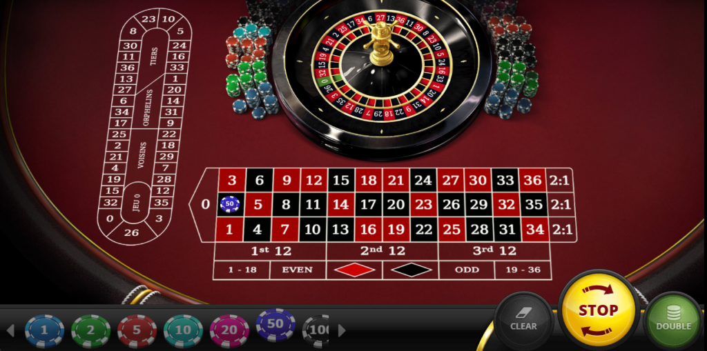 roulette table game