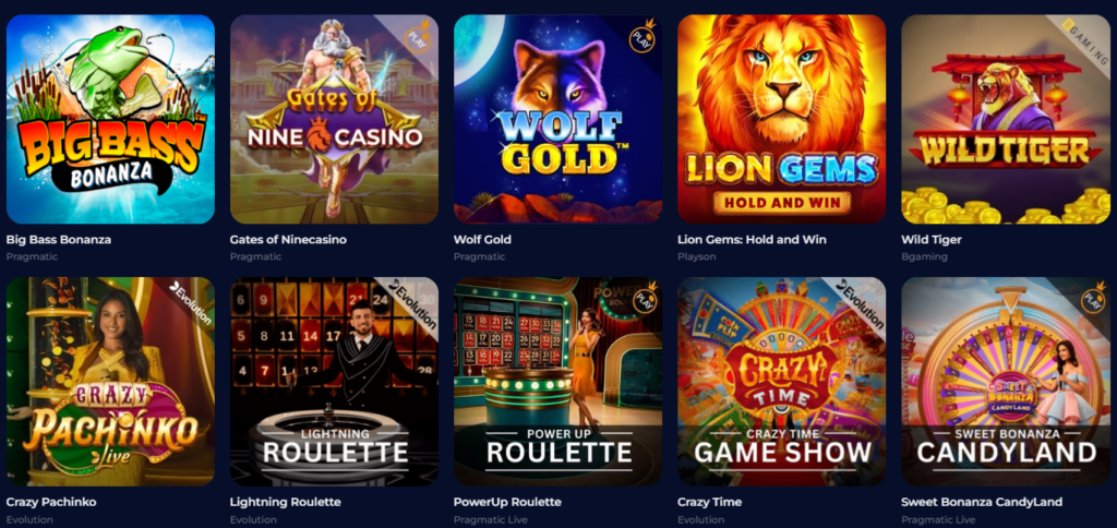 nine casino games